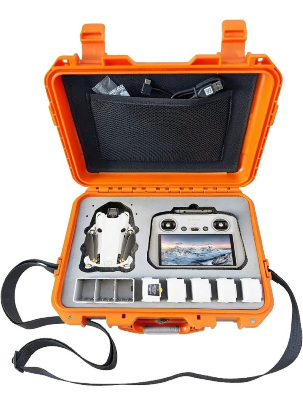 Waterproof Hard Case for DJI Mini 3 & Mini 4 Pro - Durable, Lightweight, Travel